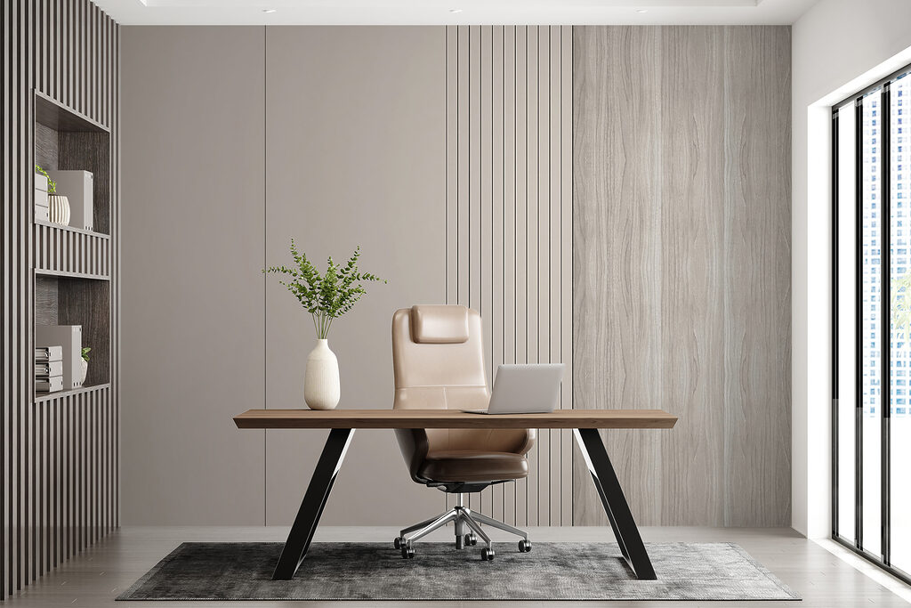 Spokojne pasy w taupe — wnętrze 6