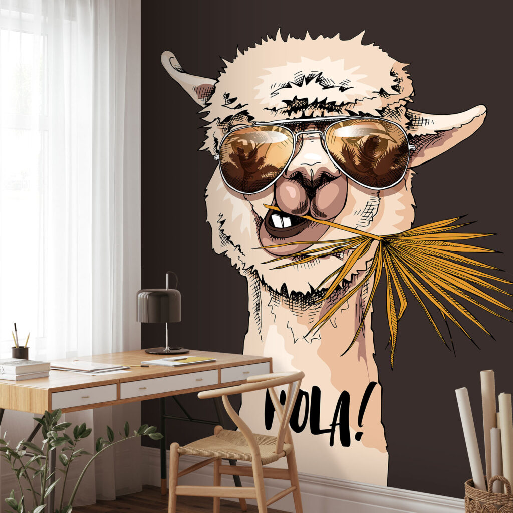 Lama w okularach — wnętrze 1