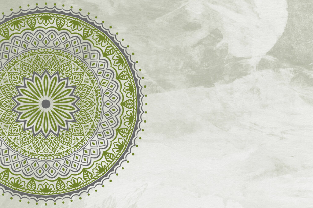 Koronkowa mandala — cały wzór