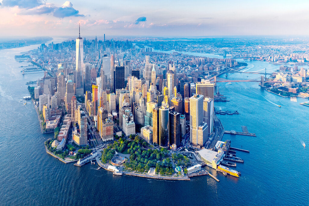 Manhattan nad wodą — cały wzór