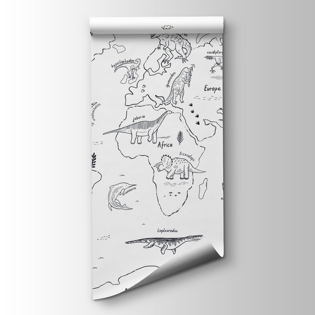Zwierzęca mapa świata — widok produktu