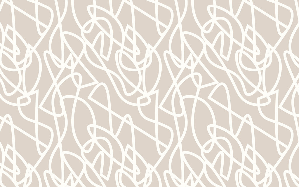 Białe zawijasy — cały wzór