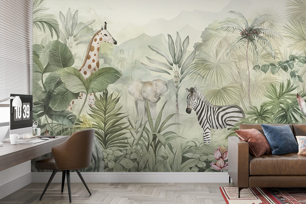 Zebra wśród zieleni — wnętrze 3