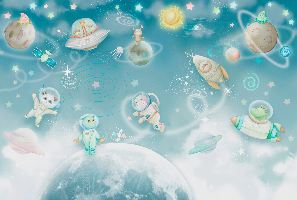 Zwierzęcy astronauci w kosmosie — cały wzór