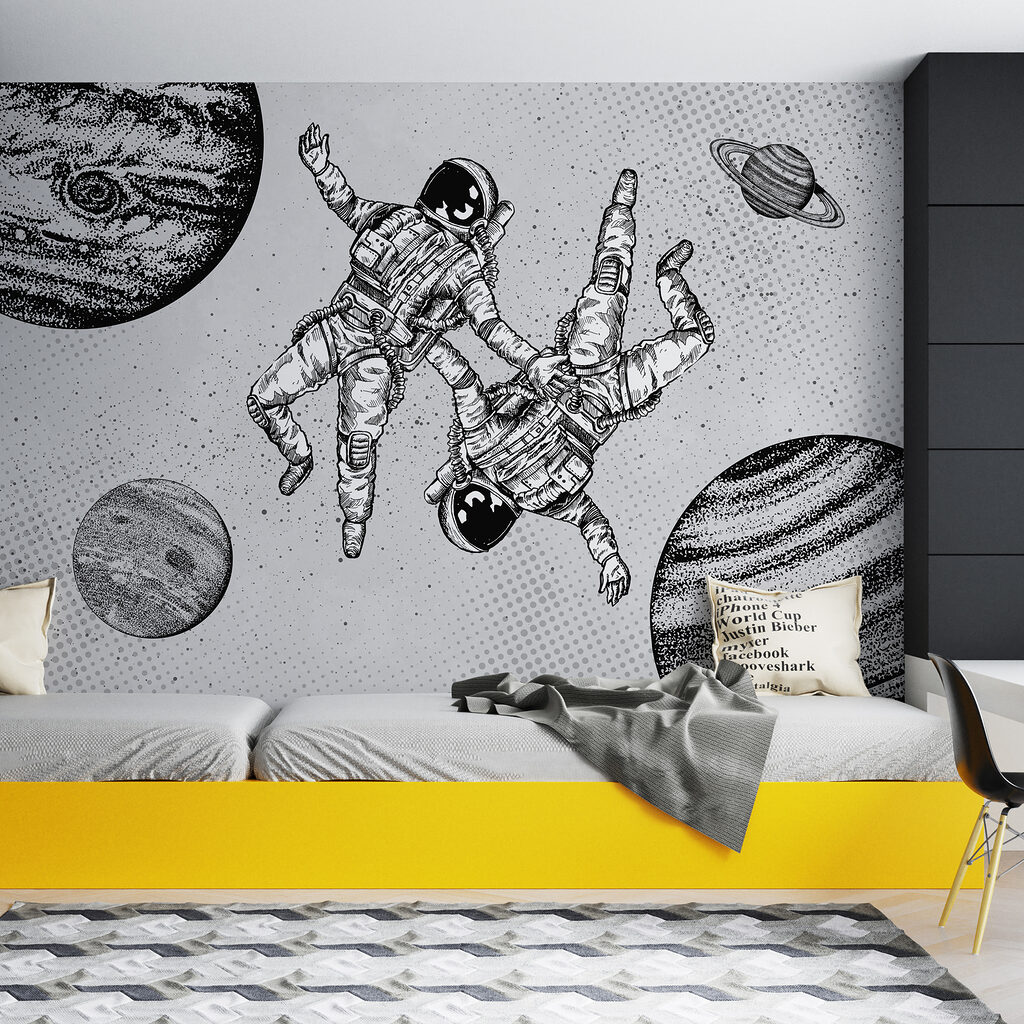 Dwaj astronauci wśród planet — wnętrze 2