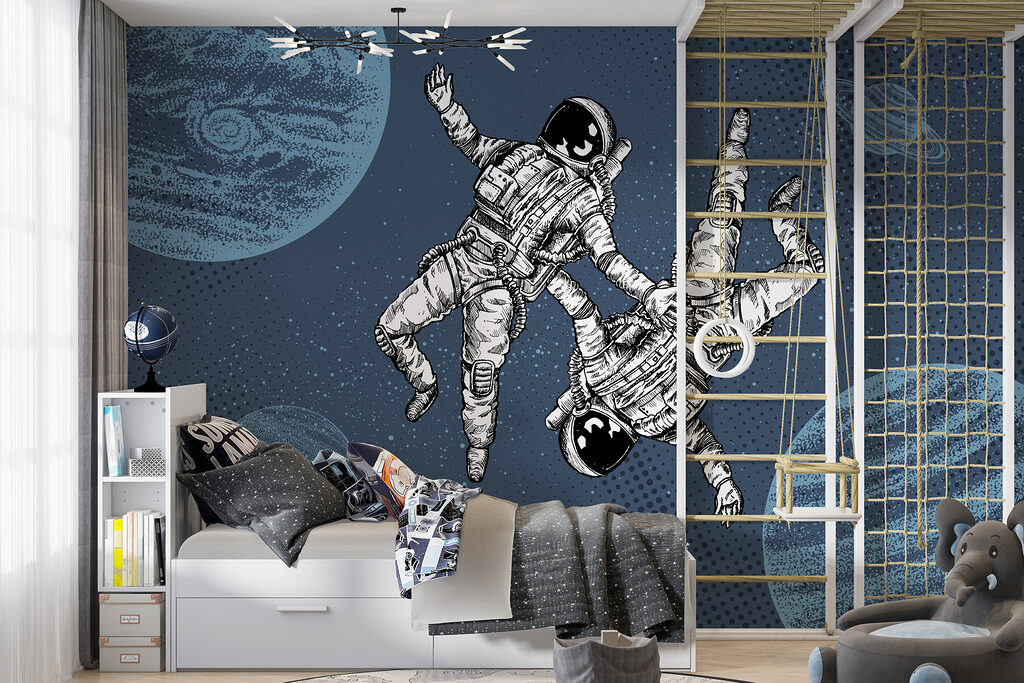 Dwaj astronauci wśród planet — wnętrze 3