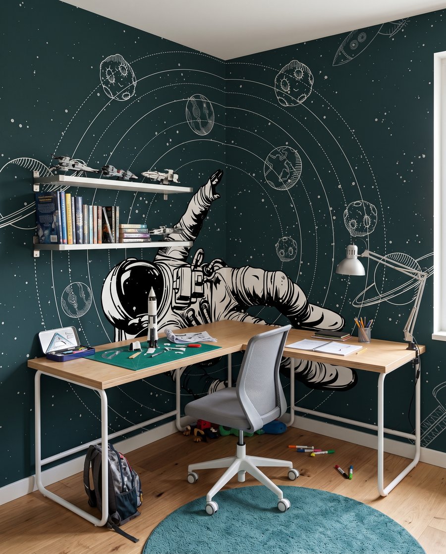 Astronauta wśród orbit — wnętrze 3