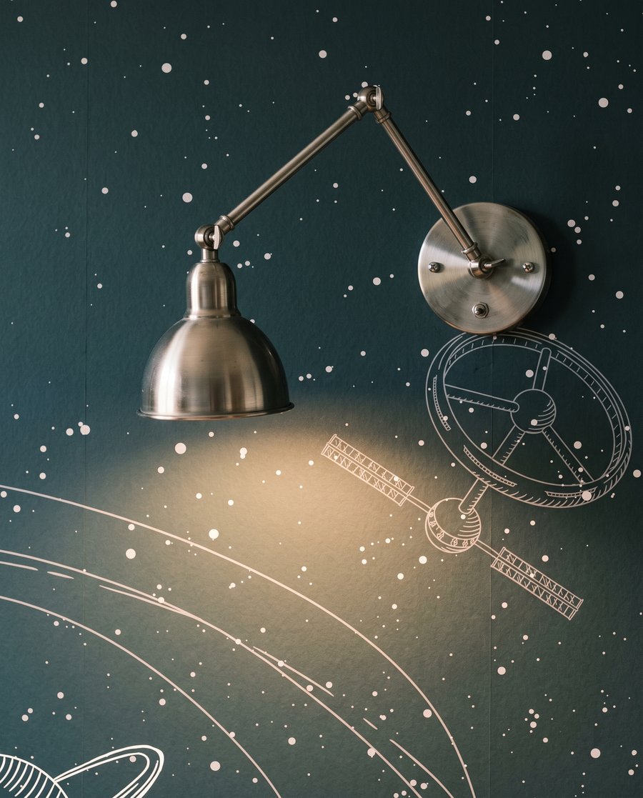 Astronauta wśród orbit — detal