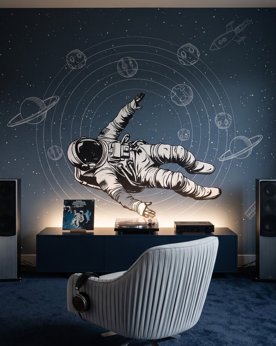 Astronauta wśród orbit — wnętrze 1