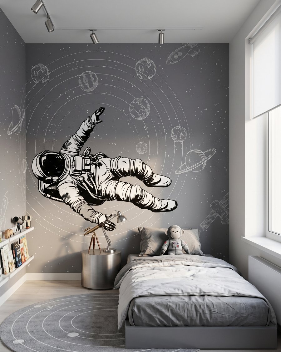 Astronauta wśród orbit — wnętrze 1