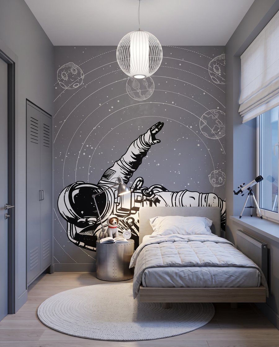 Astronauta wśród orbit — wnętrze 3