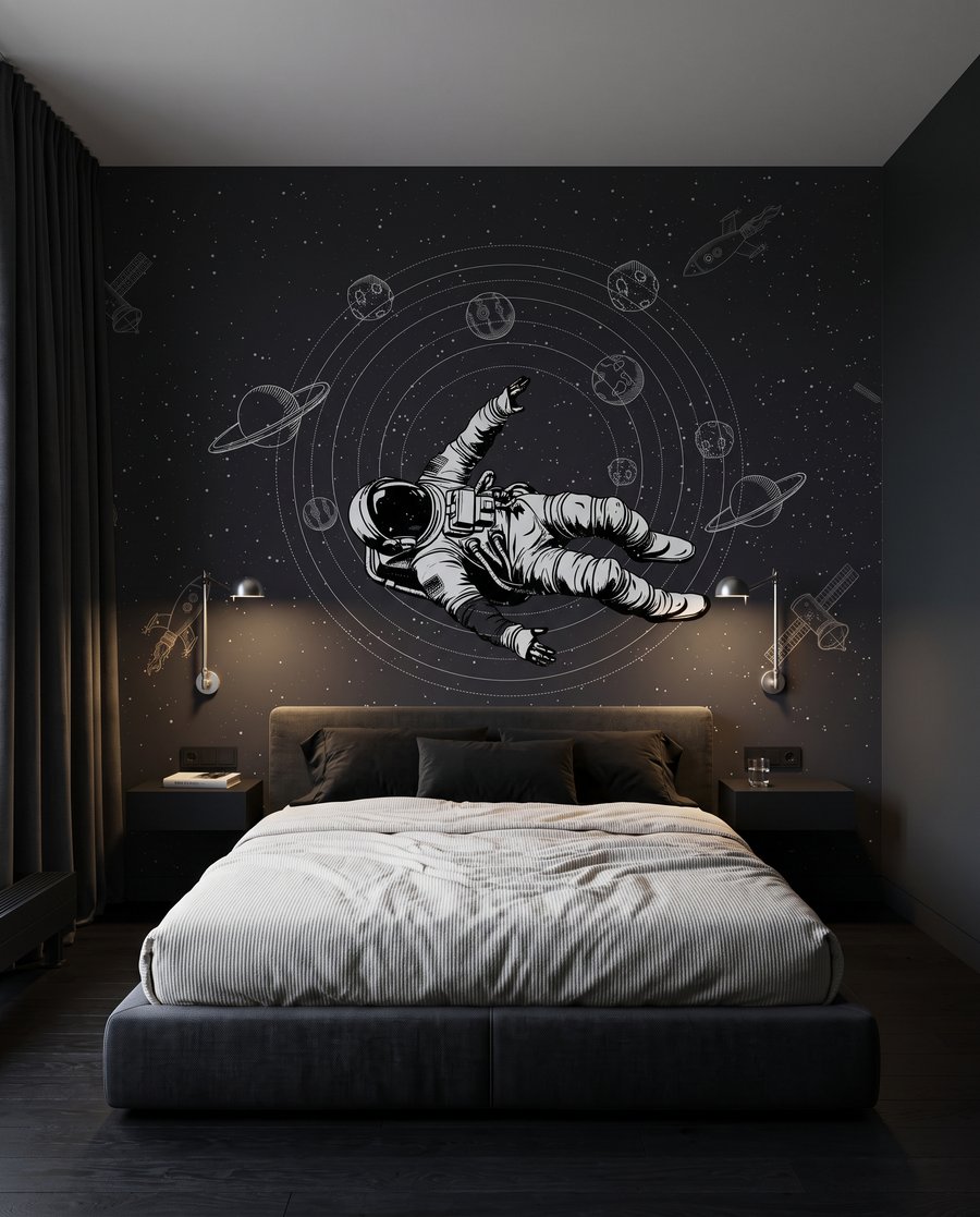 Astronauta wśród orbit — wnętrze 2