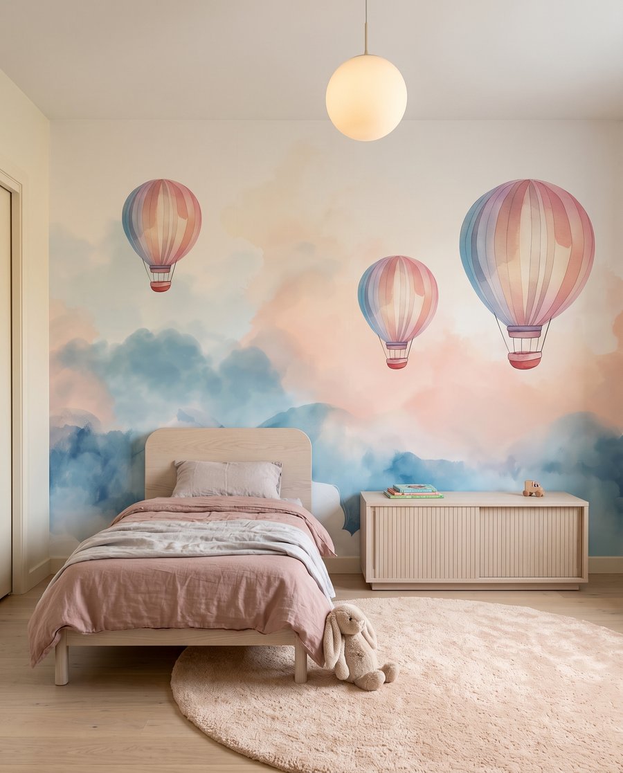 Trzy balony nad chmurami — wnętrze 2