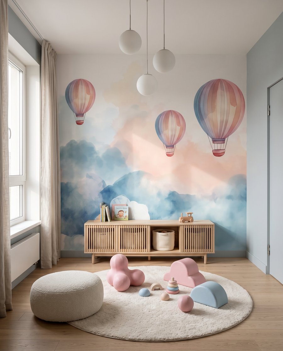 Trzy balony nad chmurami — wnętrze 3