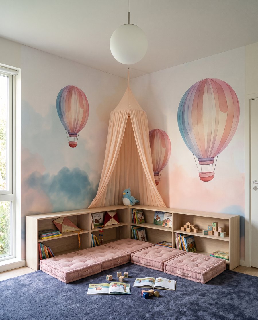 Trzy balony nad chmurami — wnętrze 4