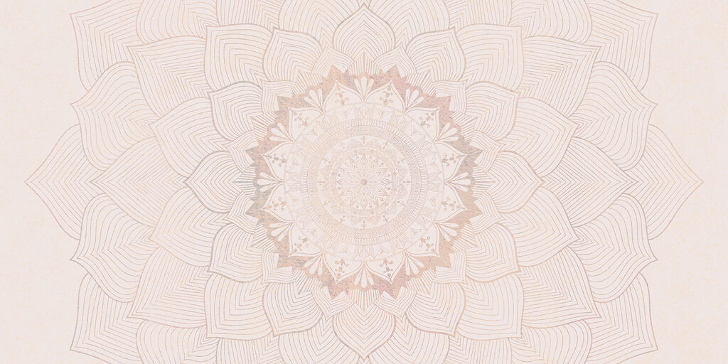 Delikatna mandala — cały wzór