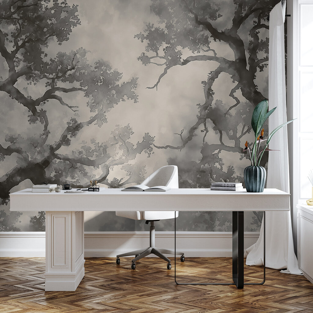 Kręte drzewa w akwareli — wnętrze 2