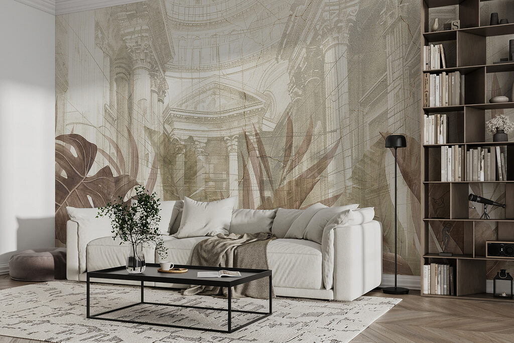 Liście i architektura — wnętrze 2