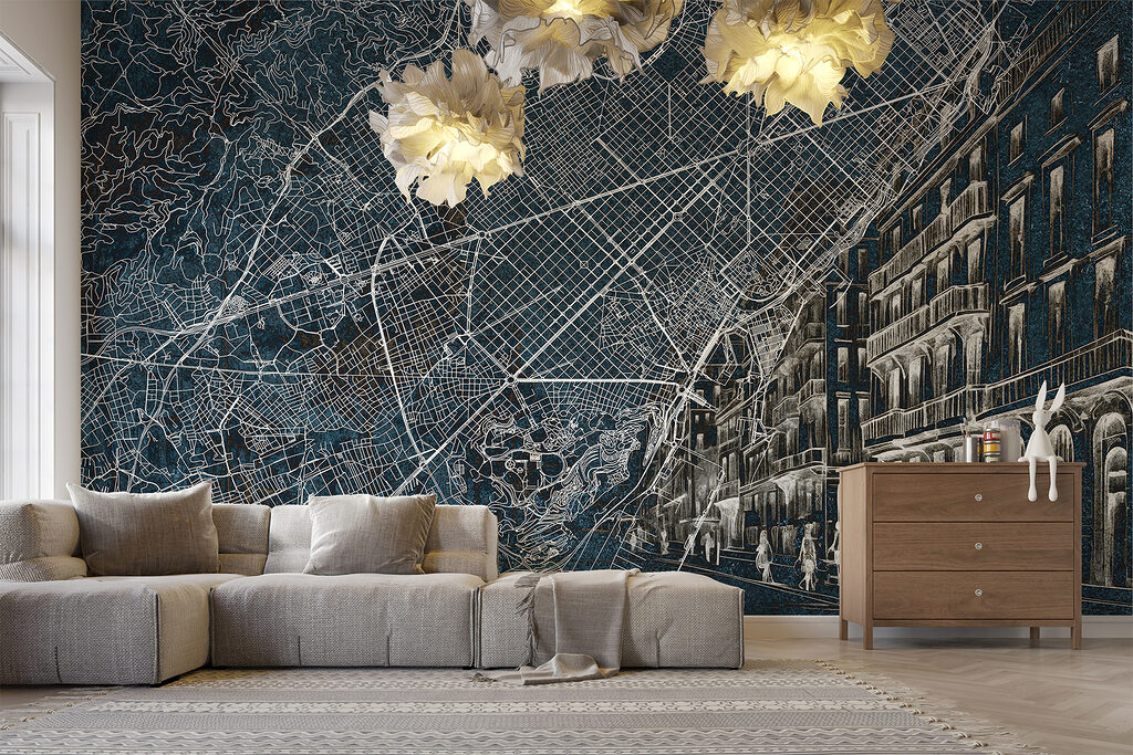 Mapa miasta z fasadami — wnętrze 3