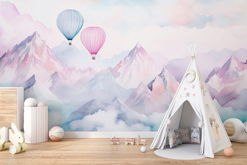 Dwa balony nad górami — wnętrze 2