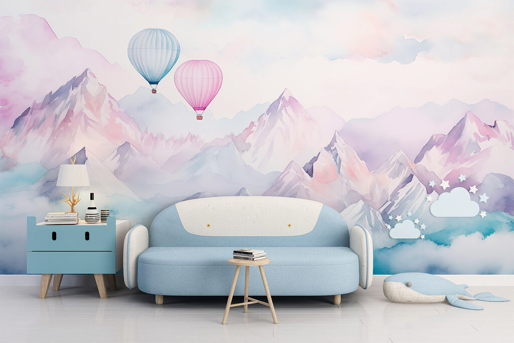 Dwa balony nad górami — wnętrze 3