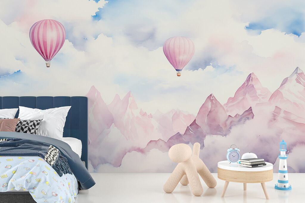 Różowe balony nad górami — wnętrze 4