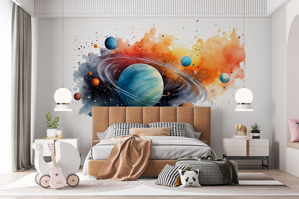 Pierścieniowa planeta wśród plam — wnętrze 1