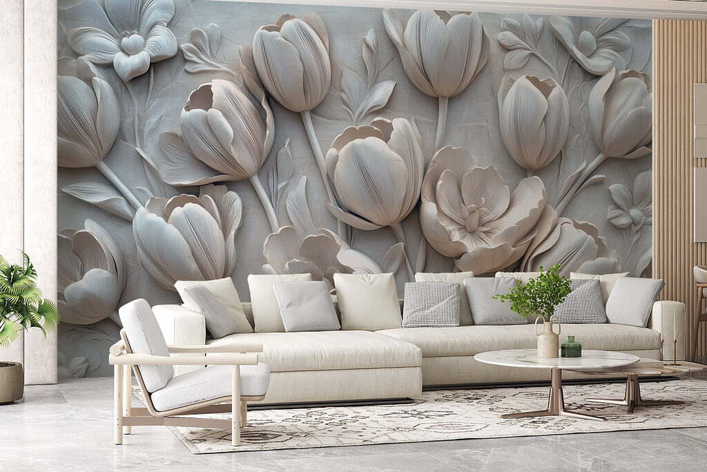 Tulipany w reliefie — wnętrze 4