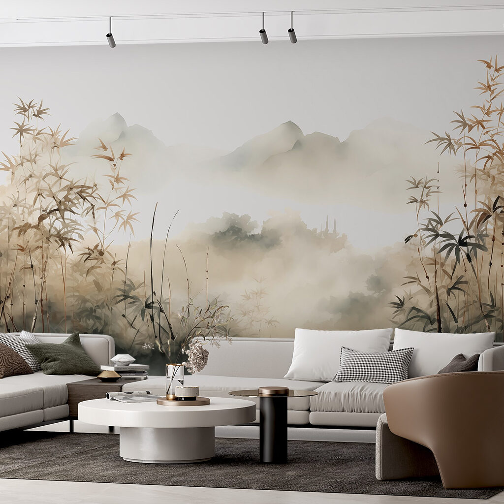 Bambus w złotej mgle — wnętrze 1