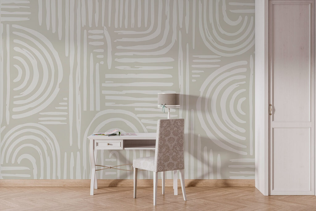 Kremowe linie w pasach — wnętrze 3