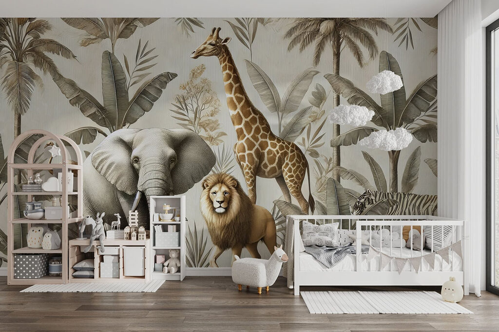 Zwierzęta safari wśród palm — wnętrze 6
