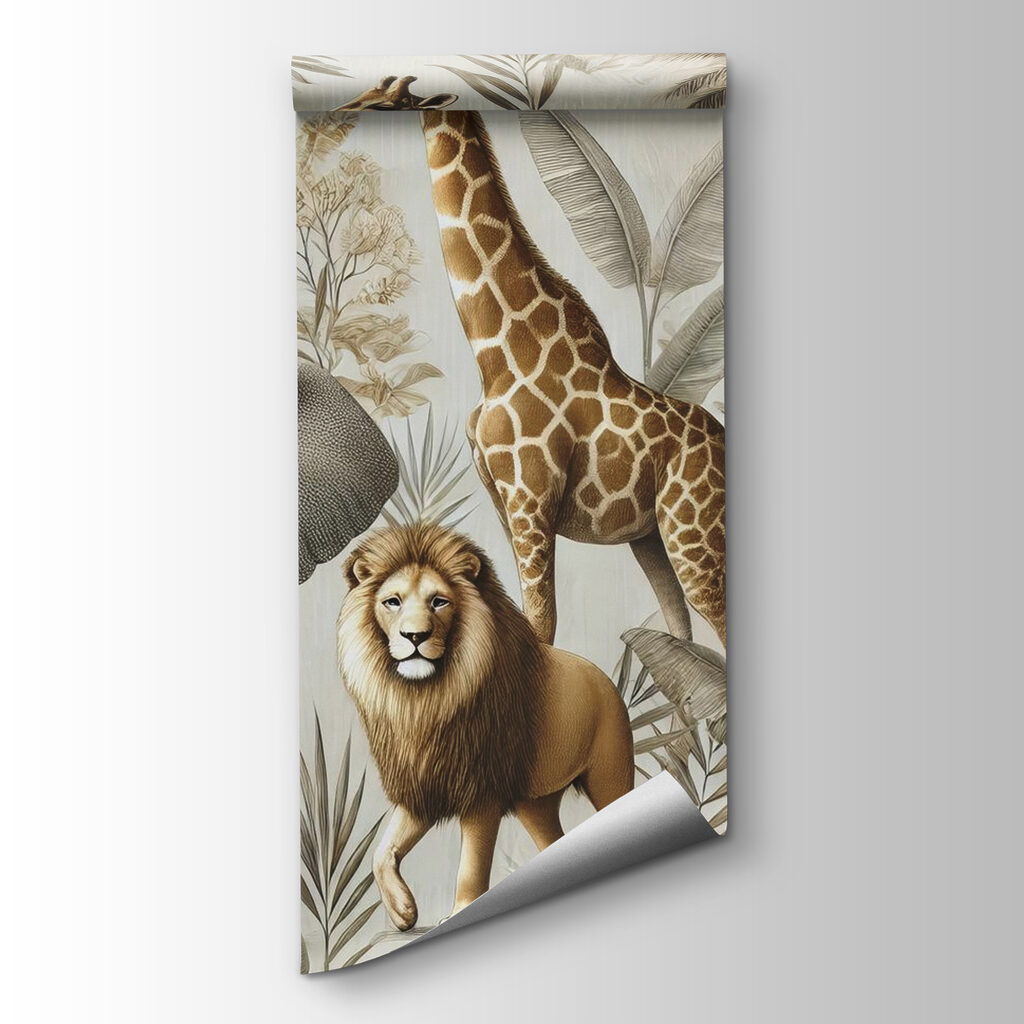 Zwierzęta safari wśród palm — widok produktu