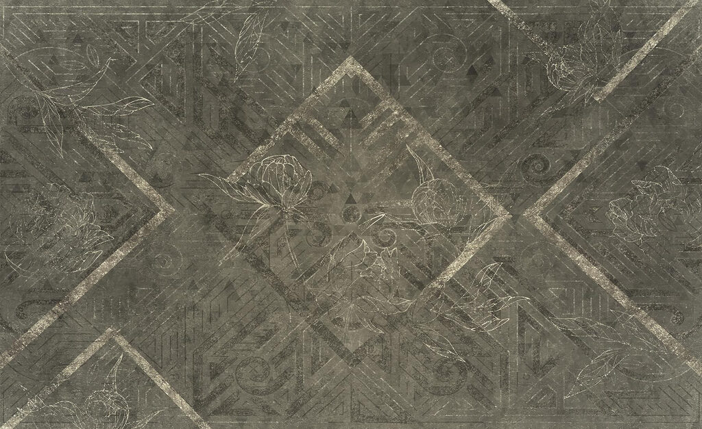 Kwadraty z ornamentami — cały wzór