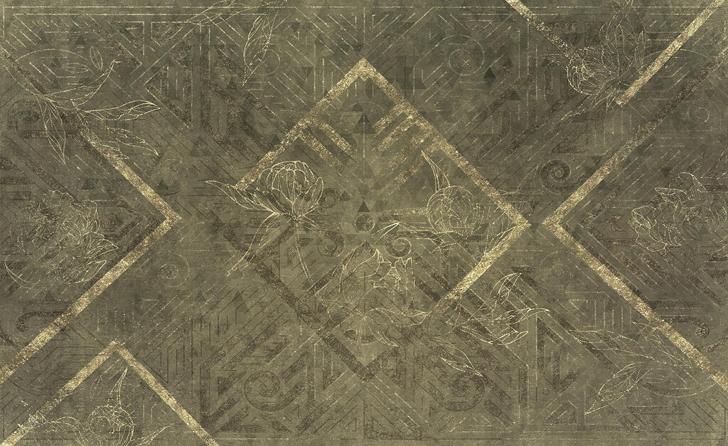 Kwadraty z ornamentami — cały wzór