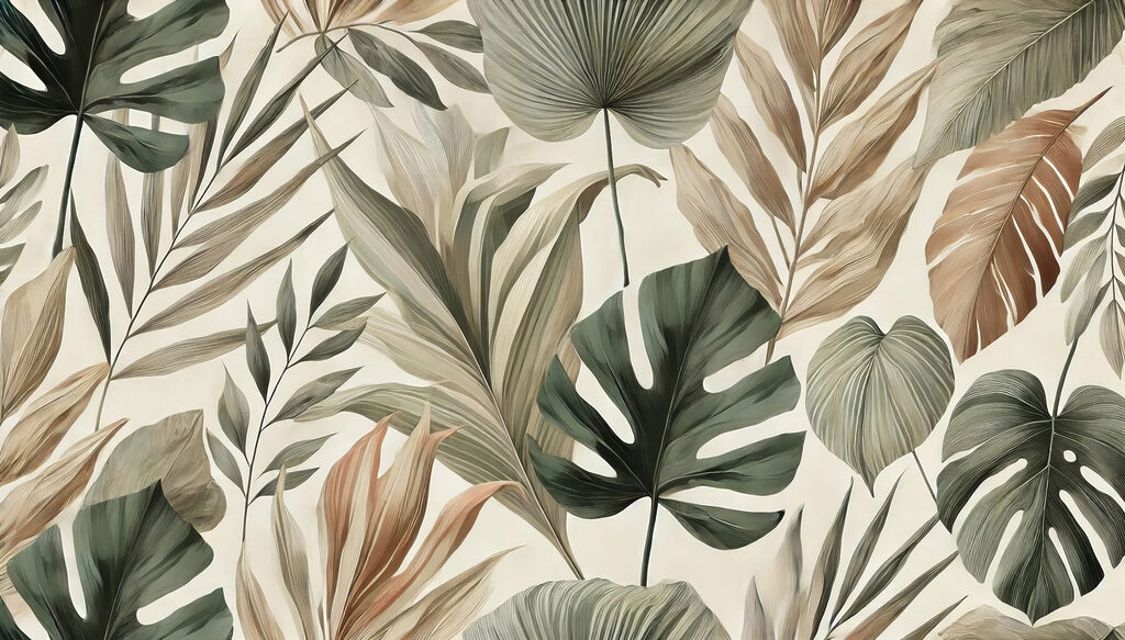 Gęsty botaniczny wzór — cały wzór