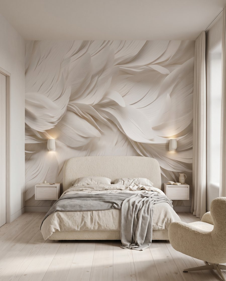 Warstwy białych piór — wnętrze 2