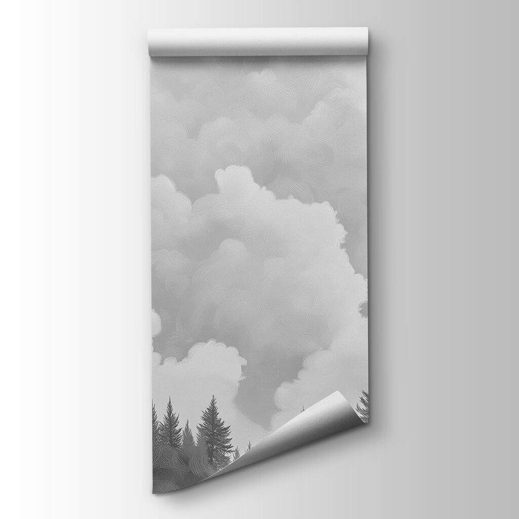 Sosny pod chmurami — widok produktu