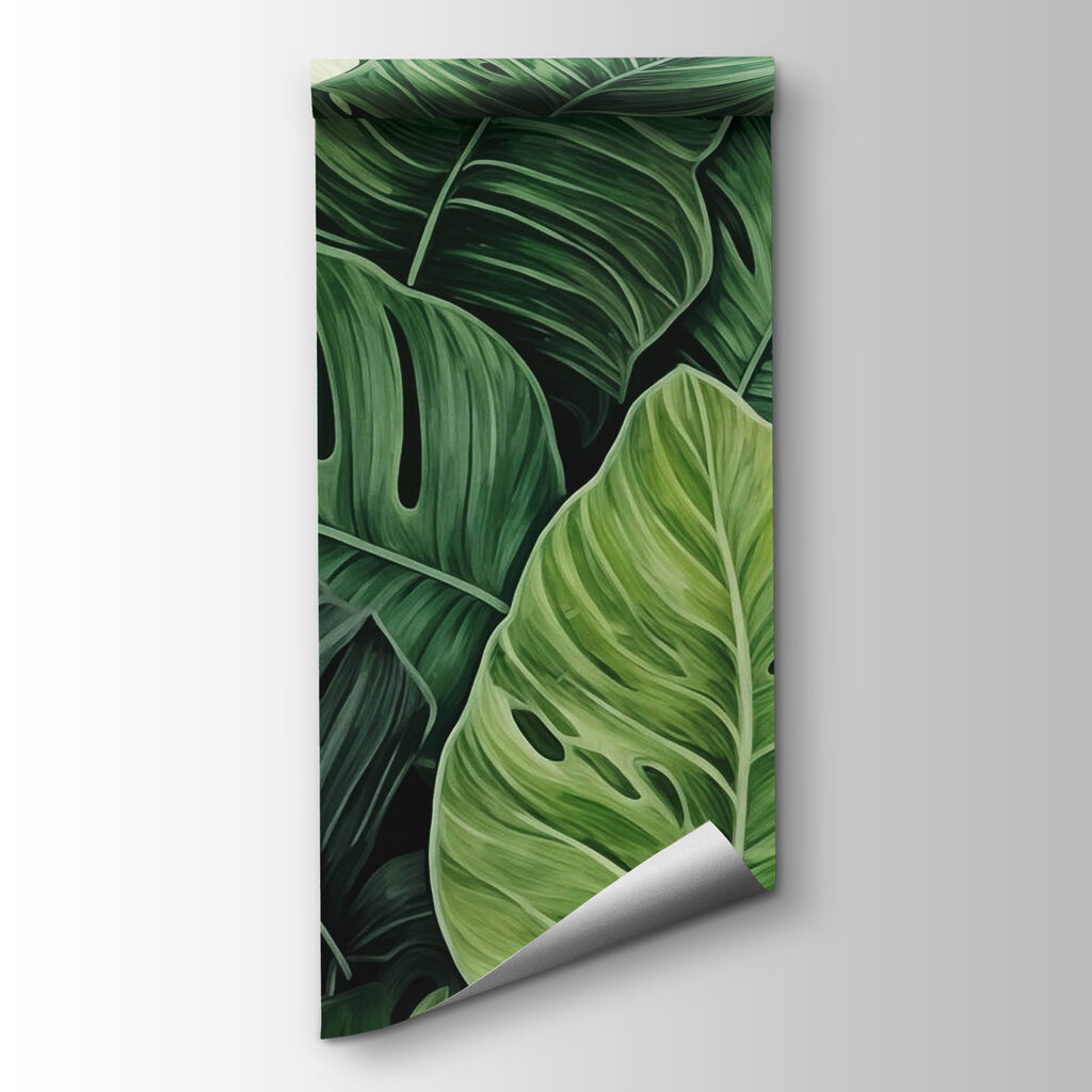 Monstera w liściach — widok produktu