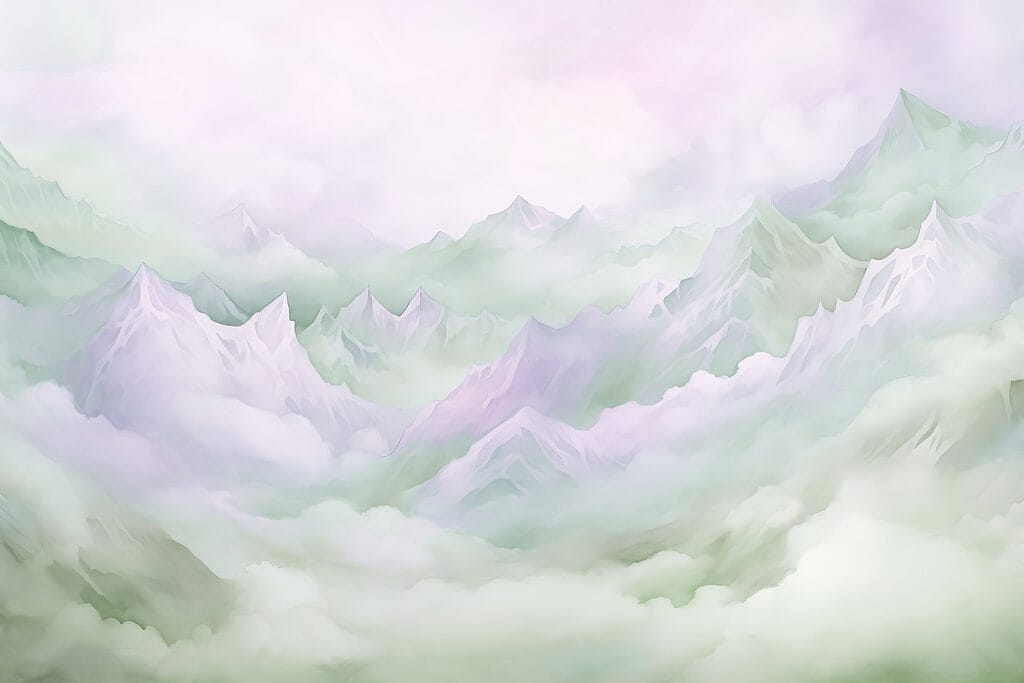 Góry ponad chmurami — cały wzór