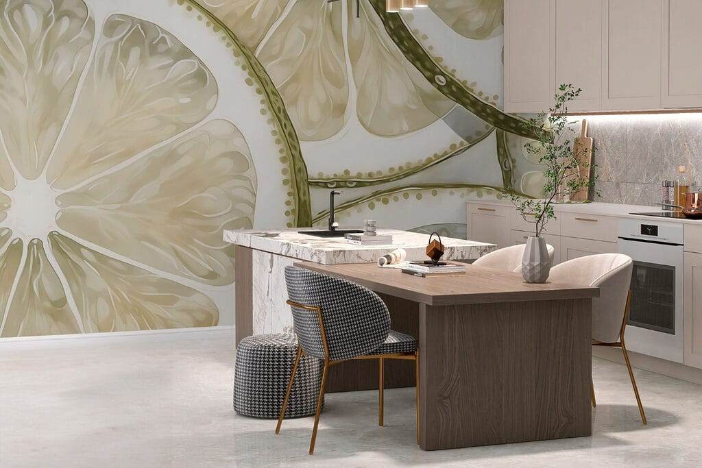 Zielone plasterki limonki — wnętrze 2