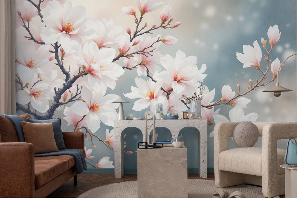 Magnolia pod miękkim światłem — wnętrze 1