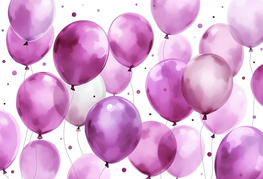 Balony z konfetti — cały wzór