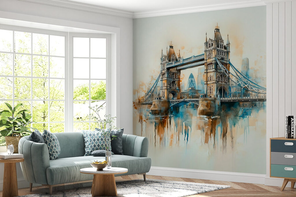 Tower Bridge w akwareli — wnętrze 1