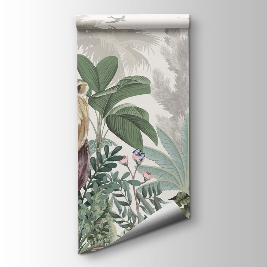 Lew wśród wysokich palm — widok produktu
