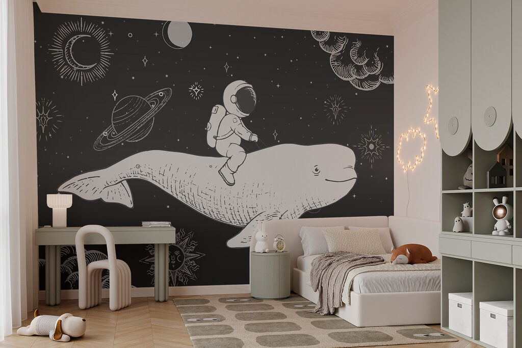 Astronauta na kosmicznym wielorybie — wnętrze 2
