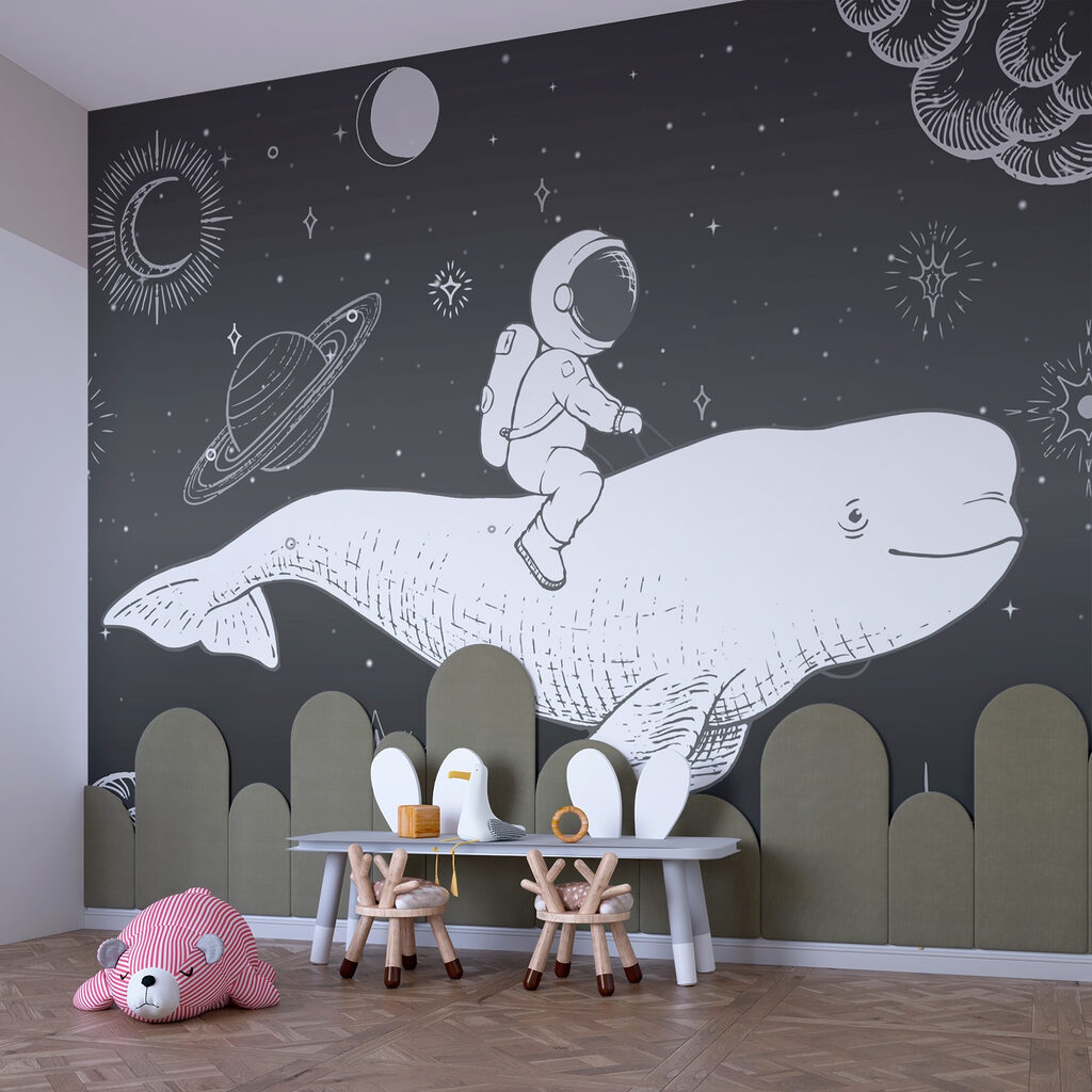 Astronauta na kosmicznym wielorybie — wnętrze 3