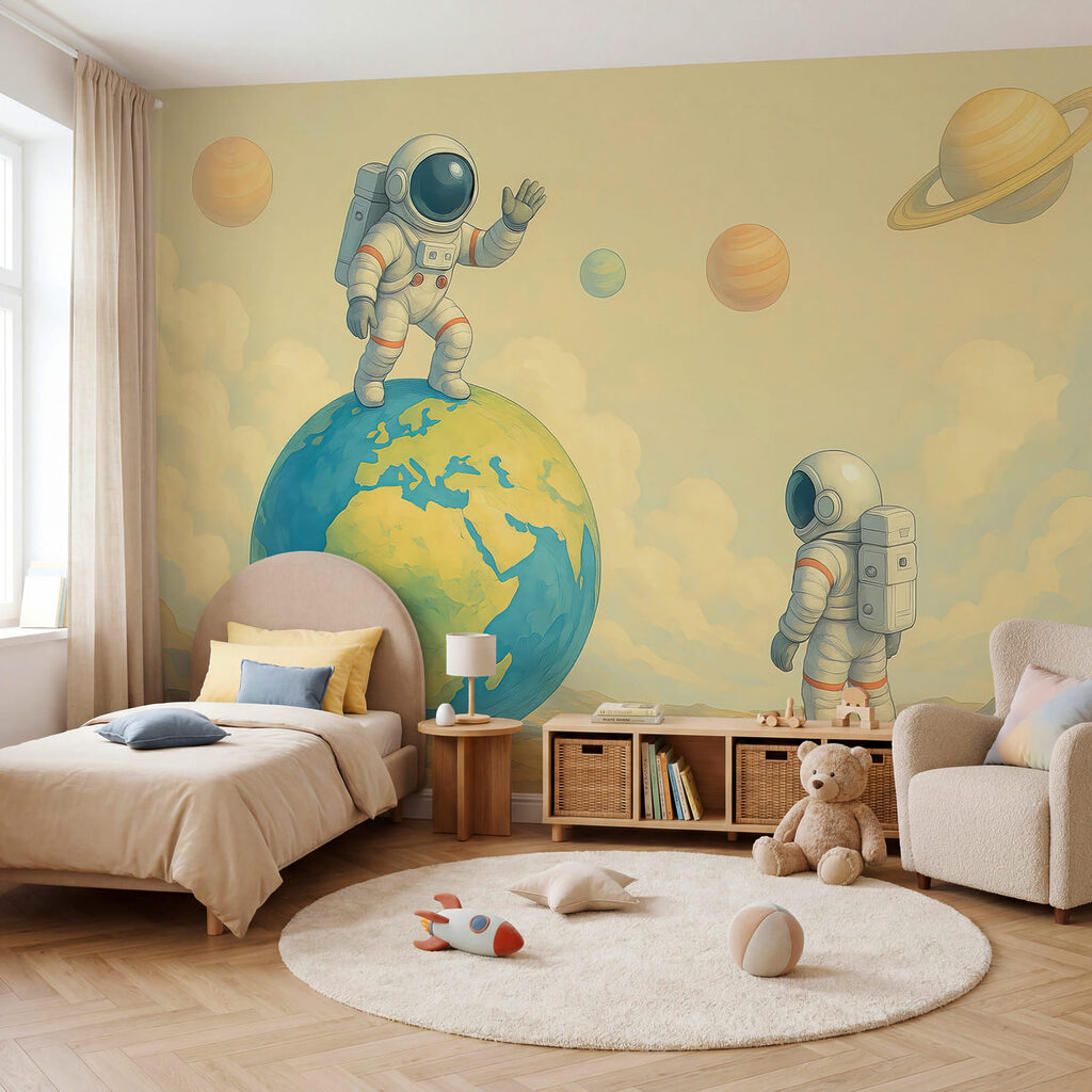 Astronauci przy Ziemi — wnętrze 1