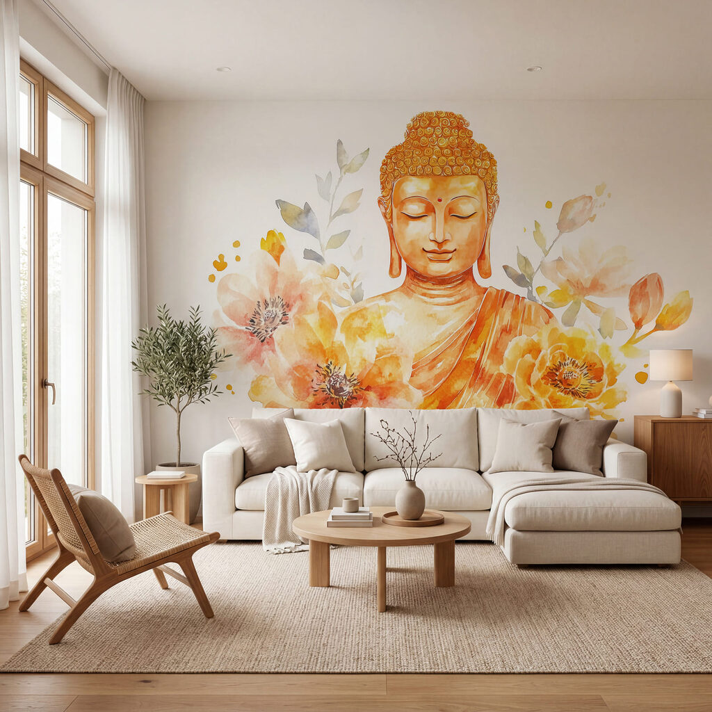 Budda wśród kwiatów — wnętrze 1
