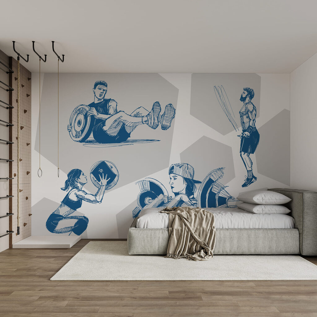 Sportowcy w ruchu — wnętrze 2