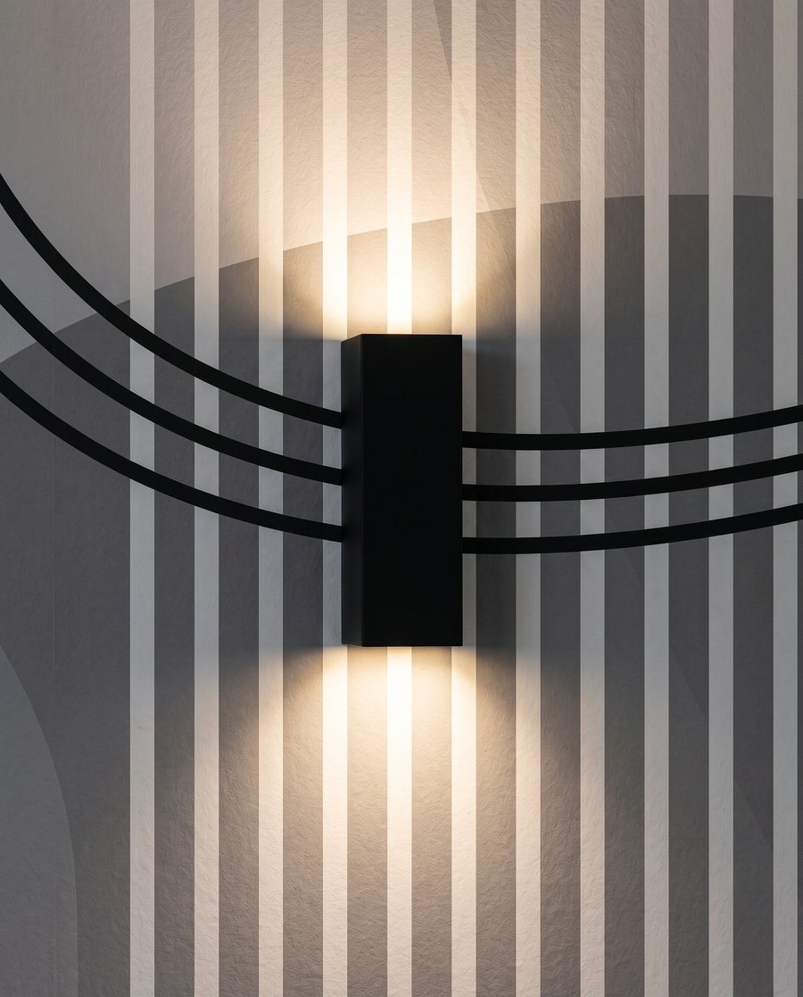 Łuki przecięte liniami — detal